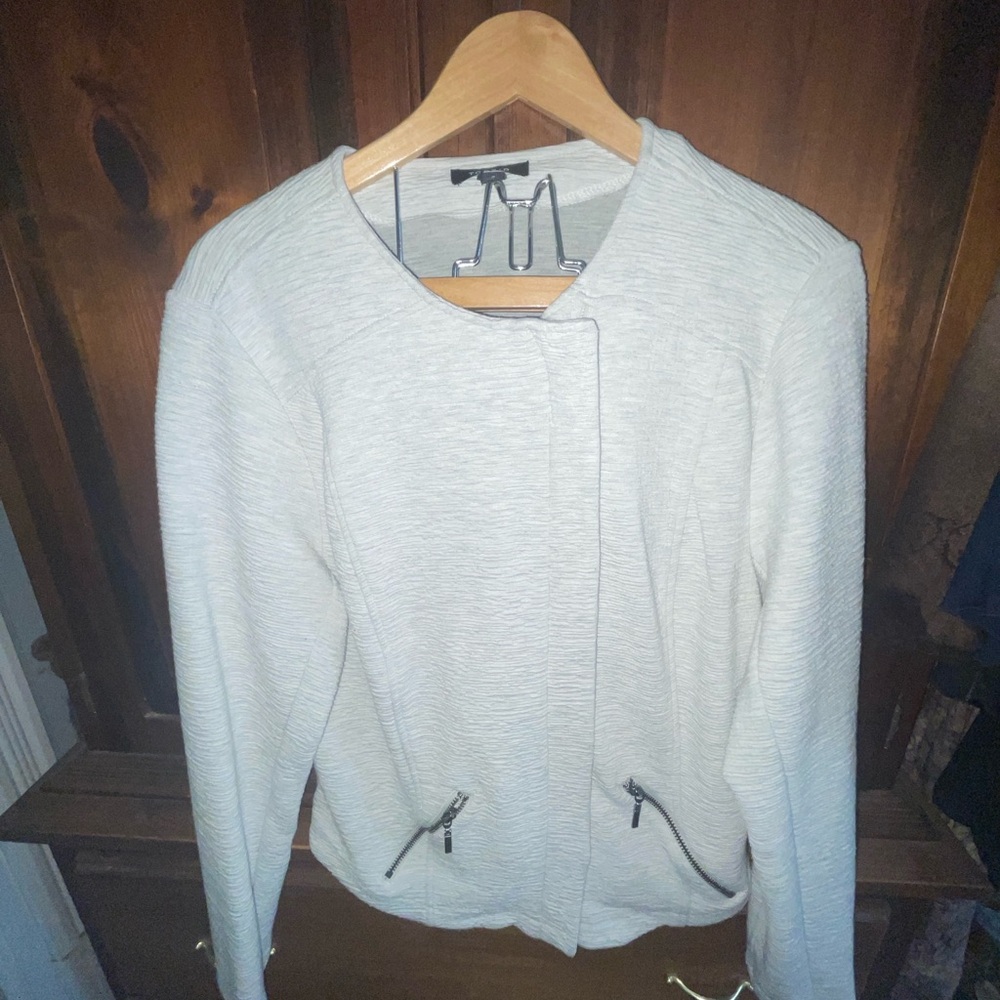 Torrid double knit grey Moto jacket size 2